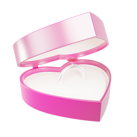 Weeding Ring Box  3D Icon