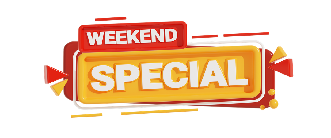 Spécial week-end  3D Icon