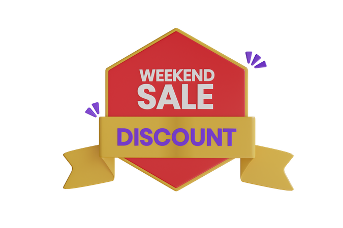 Remise sur les soldes du week-end  3D Icon