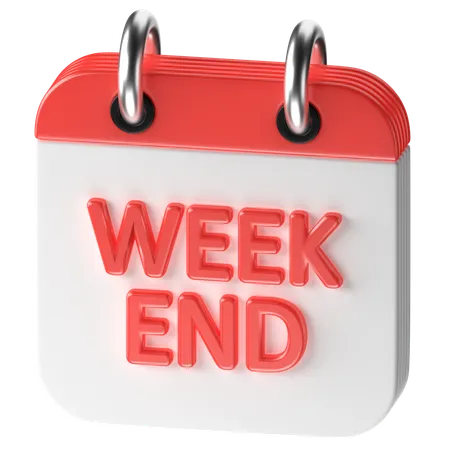 Weekend  3D Icon