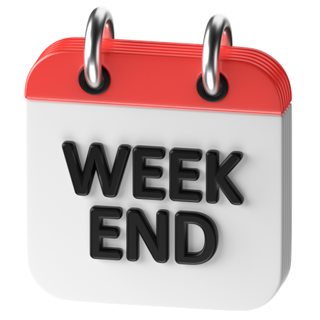 Weekend  3D Icon