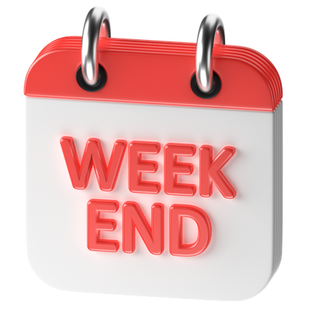 Weekend  3D Icon