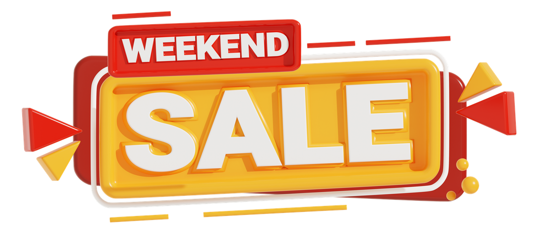 Weekend Sale  3D Icon