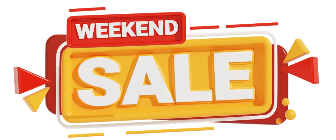 Weekend Sale  3D Icon