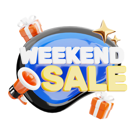 Weekend Sale  3D Icon