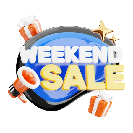 Weekend Sale  3D Icon