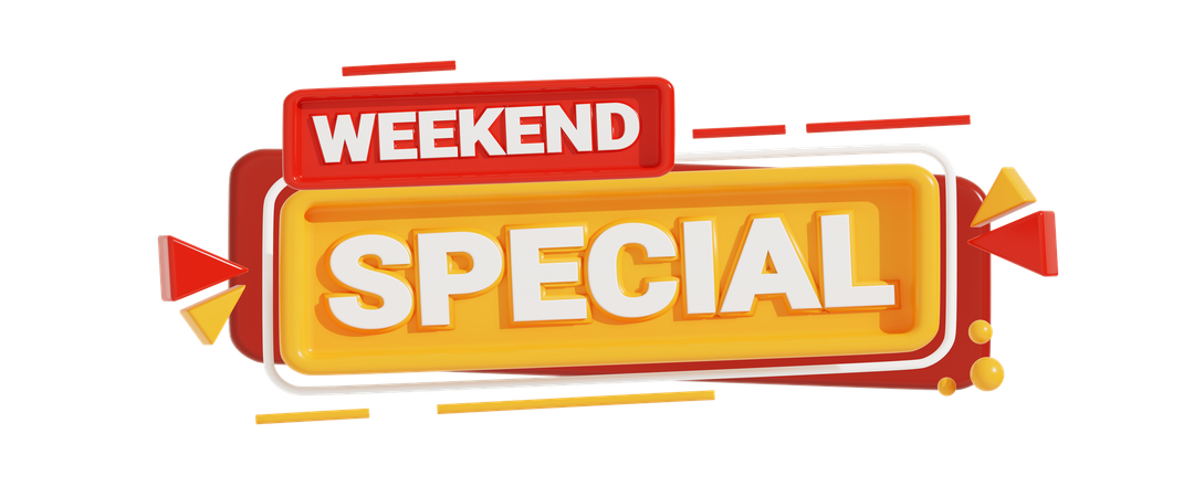 Weekend Special  3D Icon