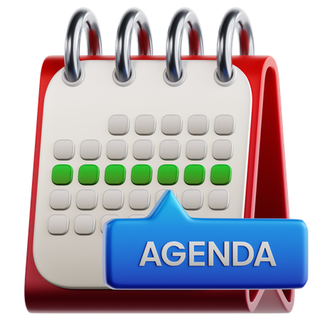 Weekly Agenda  3D Icon