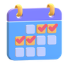 week emoji 3d