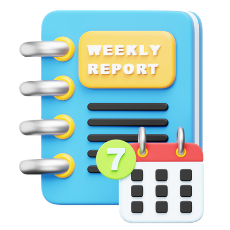 Weekly Review  3D Icon