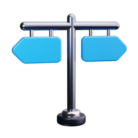 Wegweiser  3D Icon