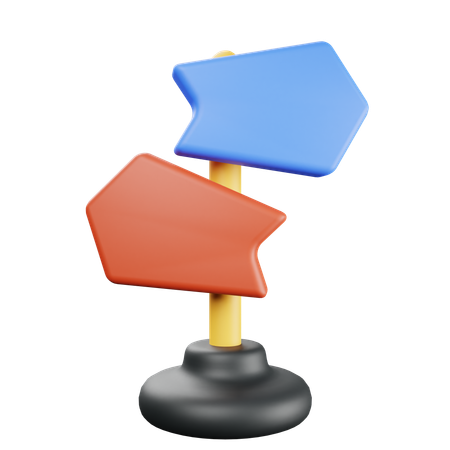 Wegweiser  3D Icon