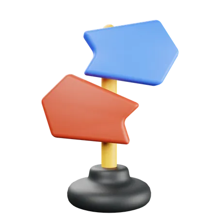 Wegweiser  3D Icon