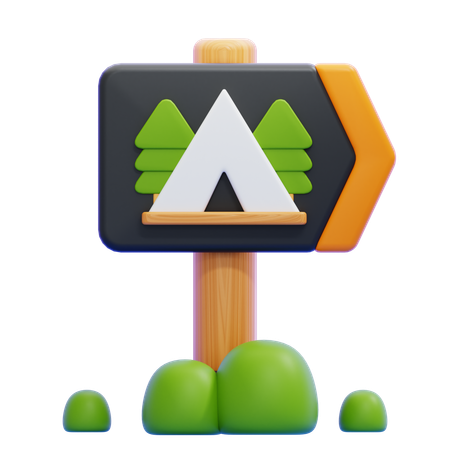 Wegweiser  3D Icon