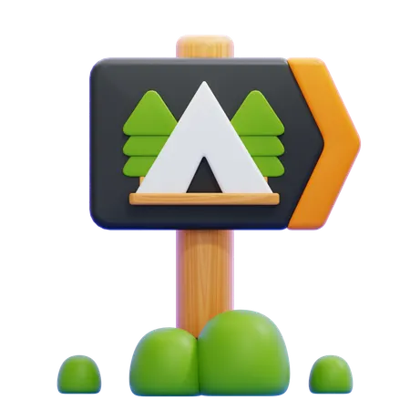 Wegweiser  3D Icon