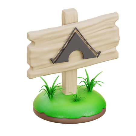 Wegweiser  3D Icon