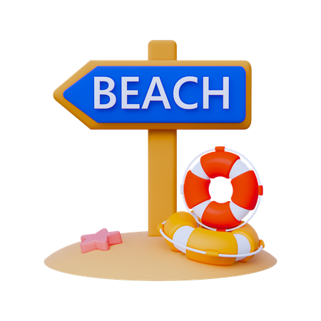 Wegweiser  3D Icon