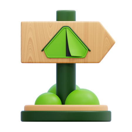 Wegweiser  3D Icon