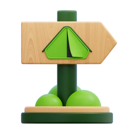 Wegweiser  3D Icon