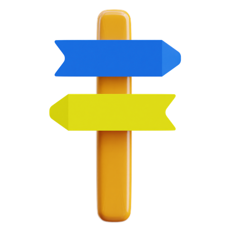 Wegweiser  3D Icon