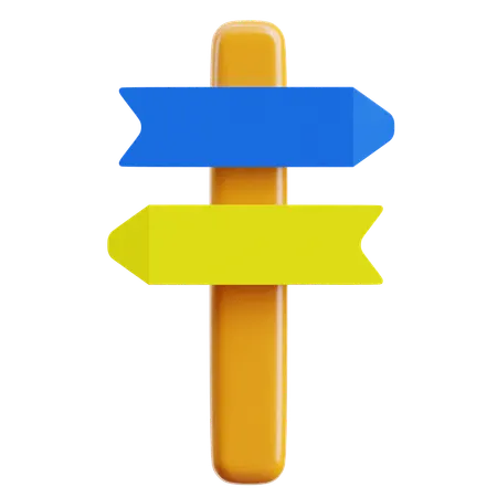Wegweiser  3D Icon