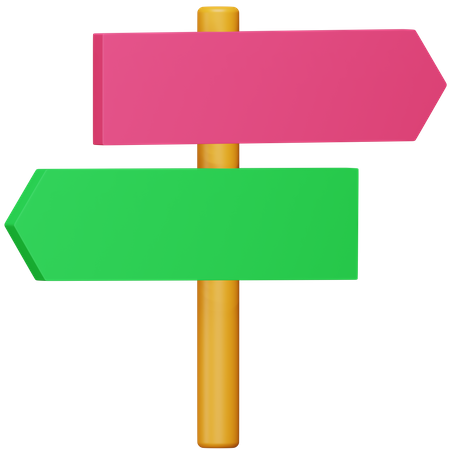 Wegweiser  3D Icon