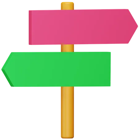 Wegweiser  3D Icon