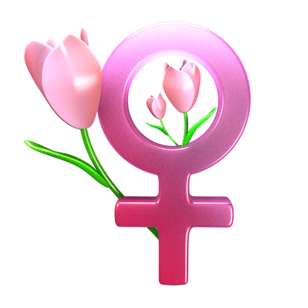 Weibliches Zeichen  3D Icon