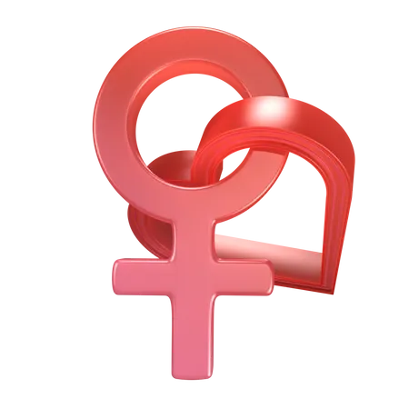 Weibliches Zeichen  3D Icon