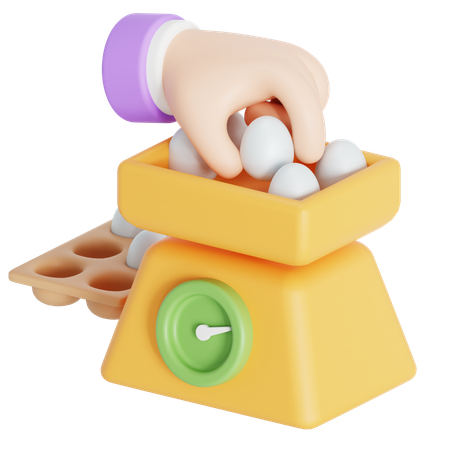 Weigh groceries  3D Icon