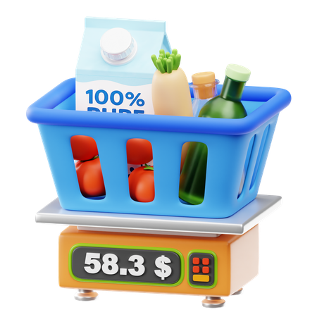 Weighing Items  3D Icon