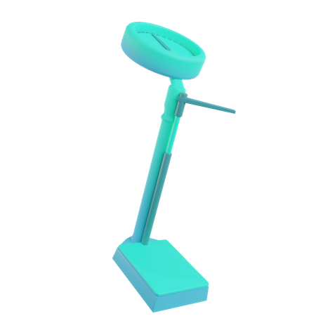 Weight And Height Machine  3D Illustration