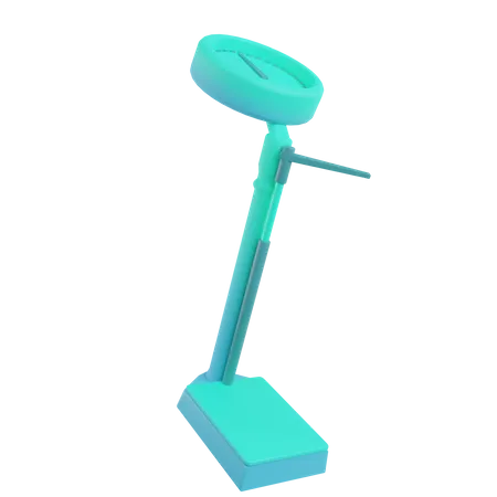 Weight And Height Machine  3D Illustration