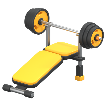 Weight Bench  3D Icon