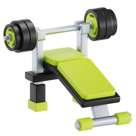 Weight bench  3D Icon