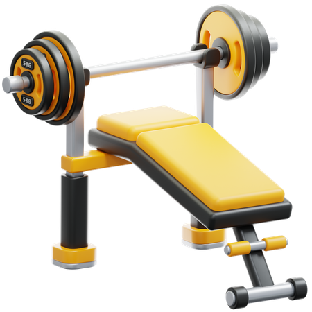 Weight Bench  3D Icon