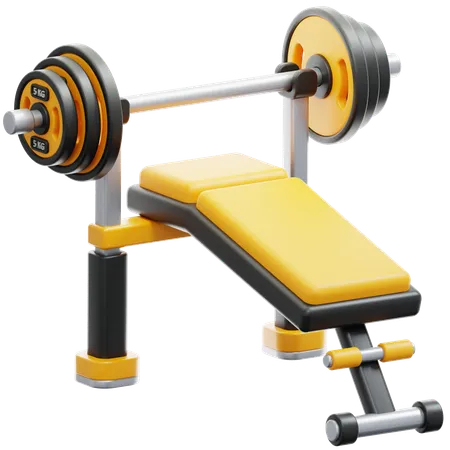 Weight Bench  3D Icon