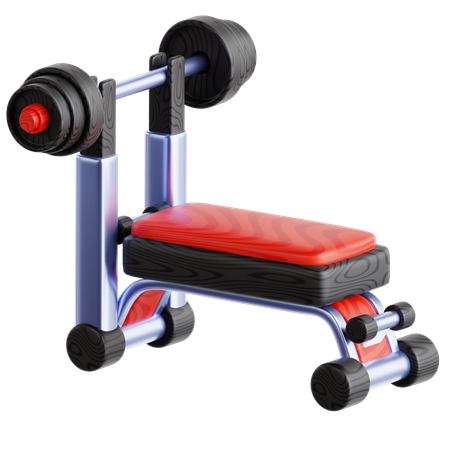 Weight Bench  3D Icon