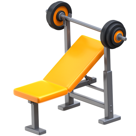 Weight Bench  3D Icon