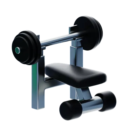 Weight Bench  3D Icon