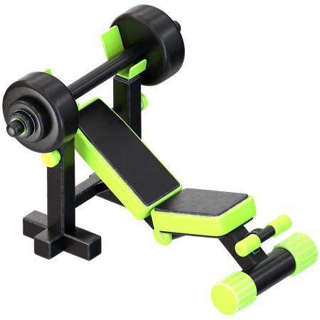 Weight Bench  3D Icon