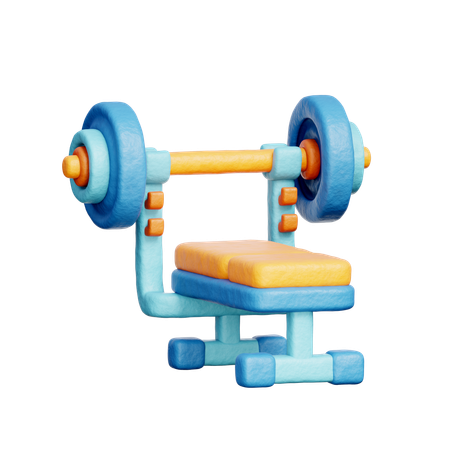 Weight Bench  3D Icon