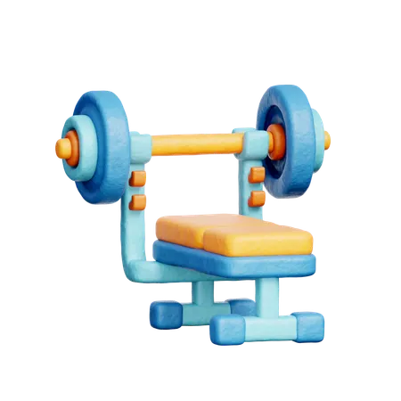 Weight Bench  3D Icon