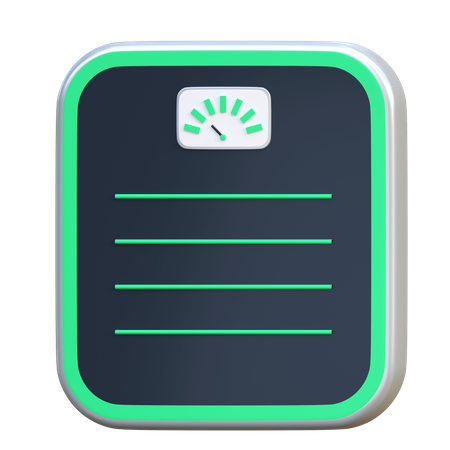 Weight Counter  3D Icon