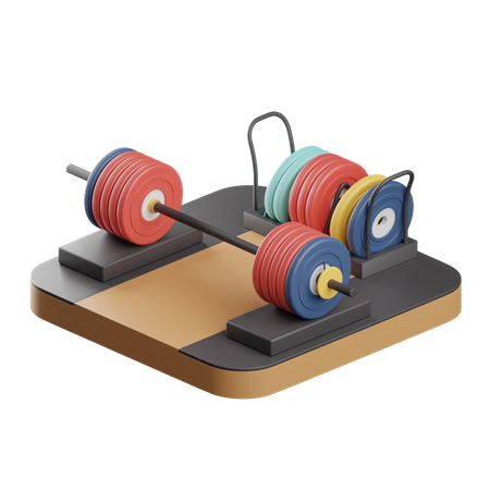 Weight Lifting 3D Illustration