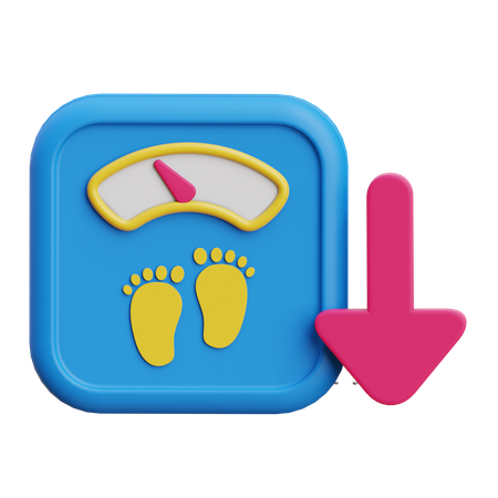 Weight Loss  3D Icon