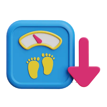 Weight Loss  3D Icon