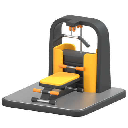 Weight Machine  3D Icon