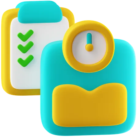 Weight Management  3D Icon