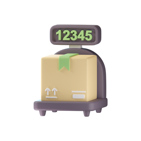 Weight Parcel  3D Icon